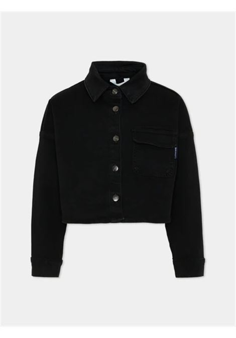 Giubbino di jeans con stampa PALM ANGELS | PGGE007S26FAB001110